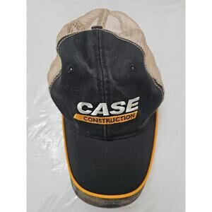 CASE CONSTRUCTION K-PRODUCTS Embroidered Logo XL ELASTIC Hat Mesh Gold Cap